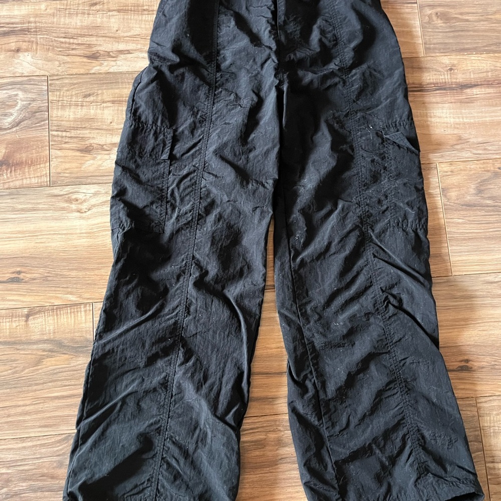 Black Lightweight Cargo-Style Pants